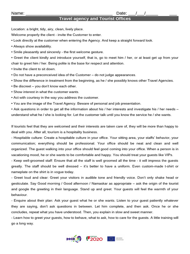 Travel Agency Tourism Hotel Tourist Guide | PDF | Social Psychology ...