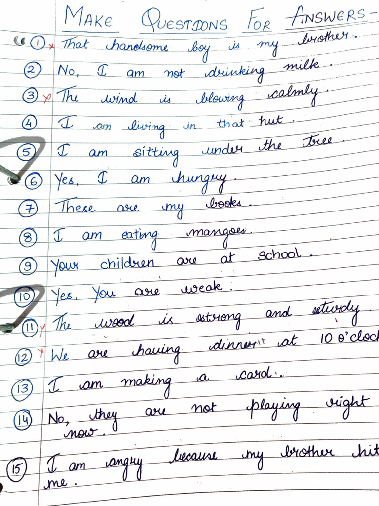 Excercise For Question Making | PDF