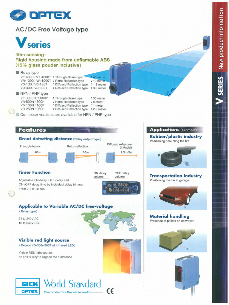Optex Serie V | PDF