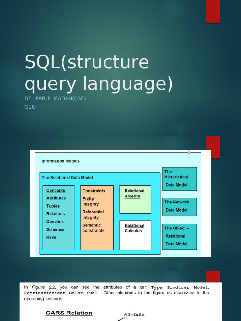 SQL (Structure Query Language) | PDF