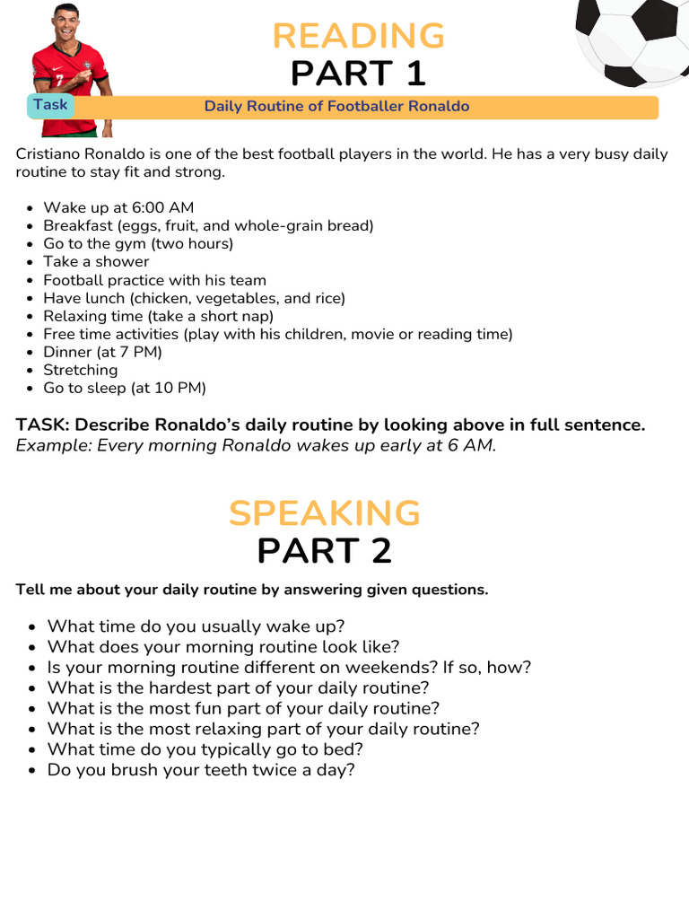 1 Lesson Daily Routine | PDF