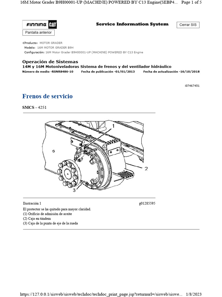 Freno de Servicio 16 M | PDF