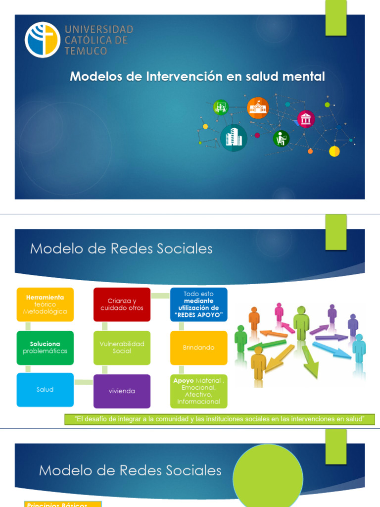 Modelos de Intervencion en Salud Mental | PDF