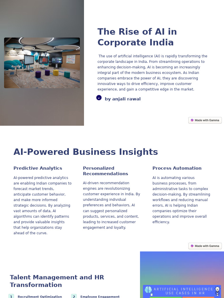 The Rise of AI in Corporate India | PDF | Artificial Intelligence ...