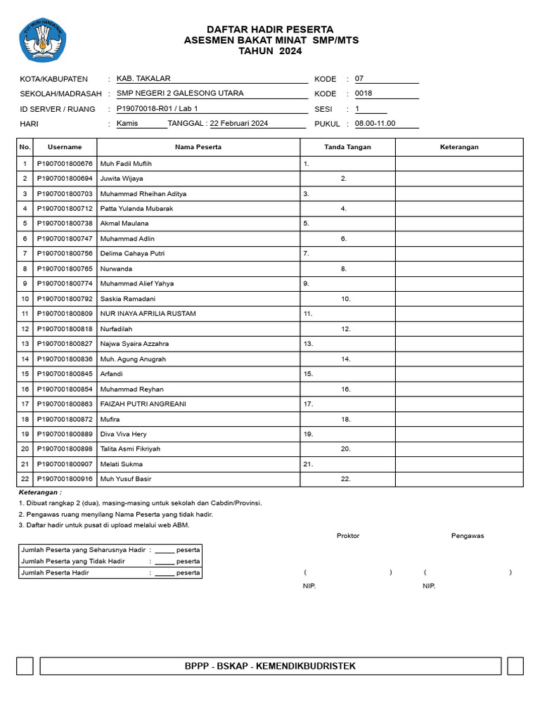 Asesmen Bakat Minat Tahun 2024 Dh4 Pdf