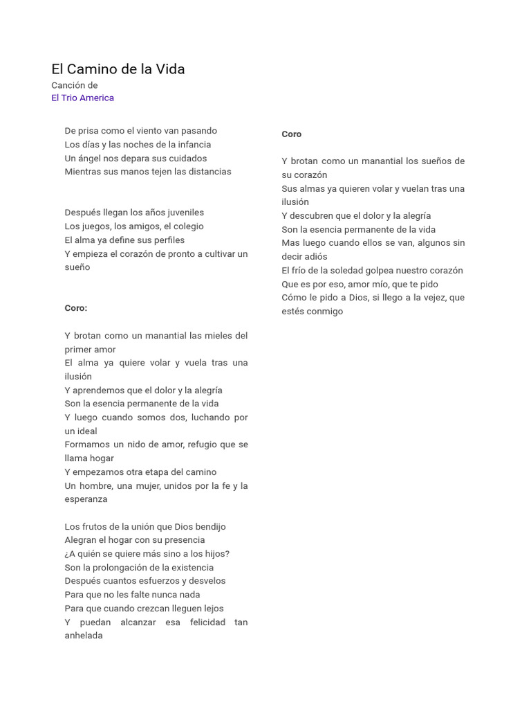 Letra de La Canción | PDF