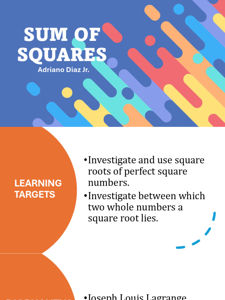 Sum of Squares | PDF | Teaching Methods & Materials | Art