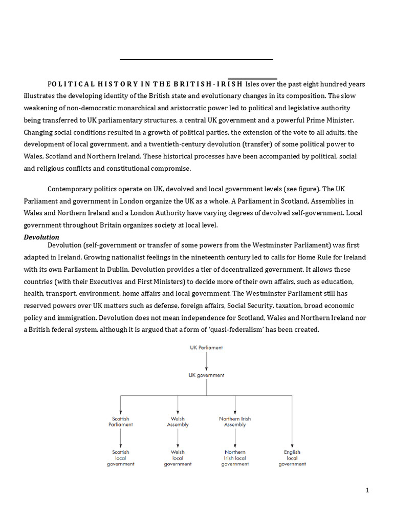 2 - BRITISH - Politics and Government-LE | PDF