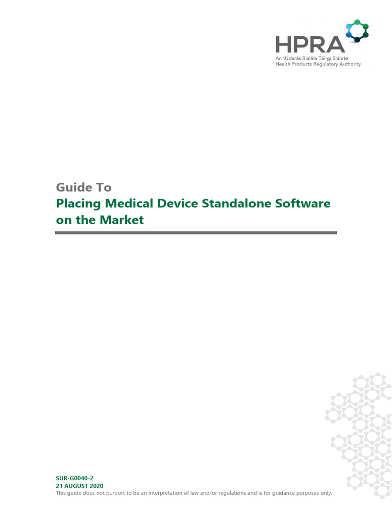 Medical Device Software Market Guide | PDF | Medical Device | Self ...