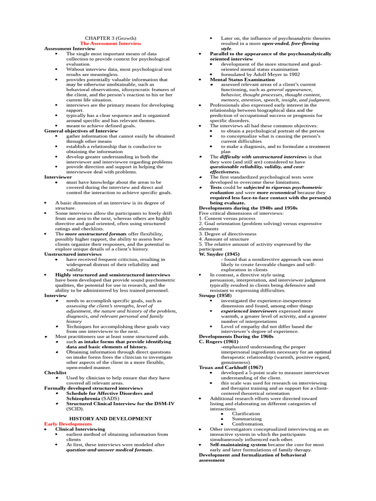 PSYCH 162 - CHAPTER 3 (Groth) | PDF