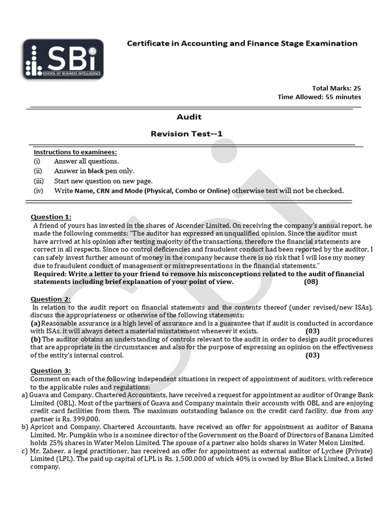 Rev Test 1 | PDF