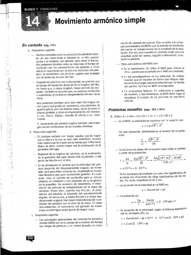 Solucionario Tema 14 | PDF