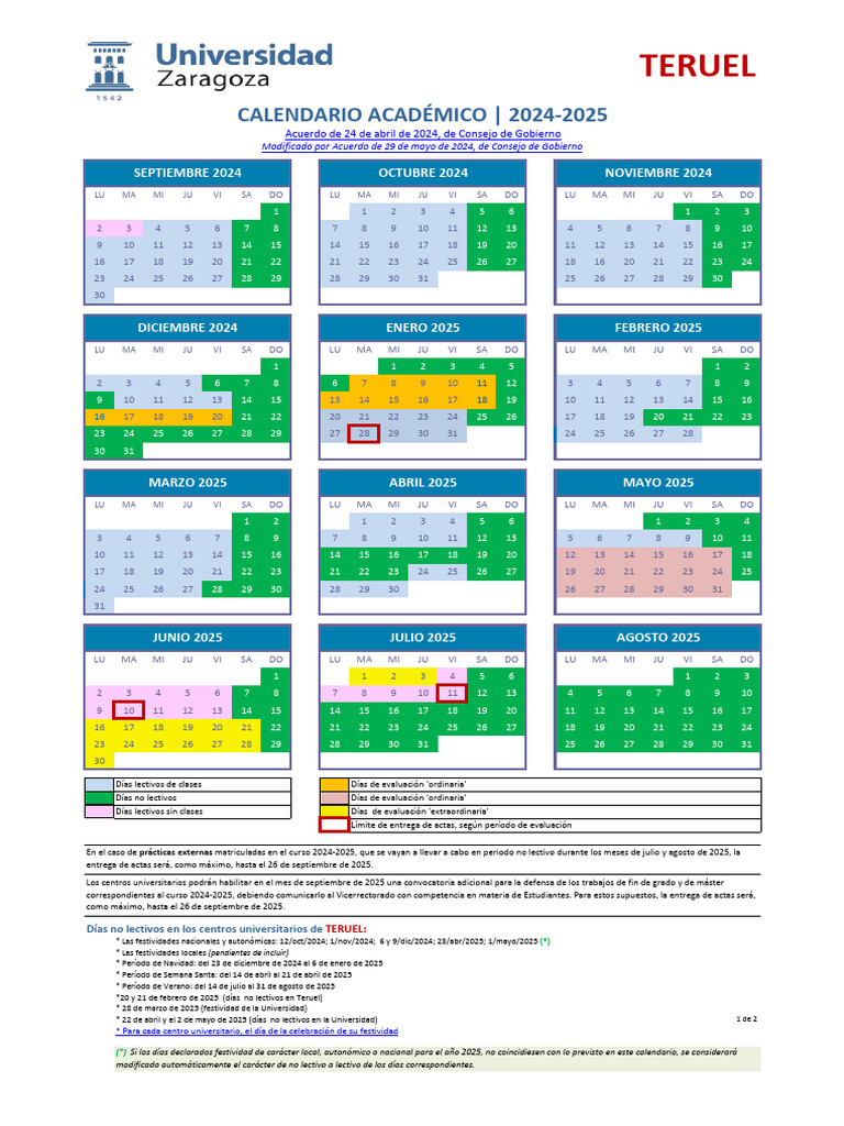 Calendario Visual 24-25 TER.v5 | PDF