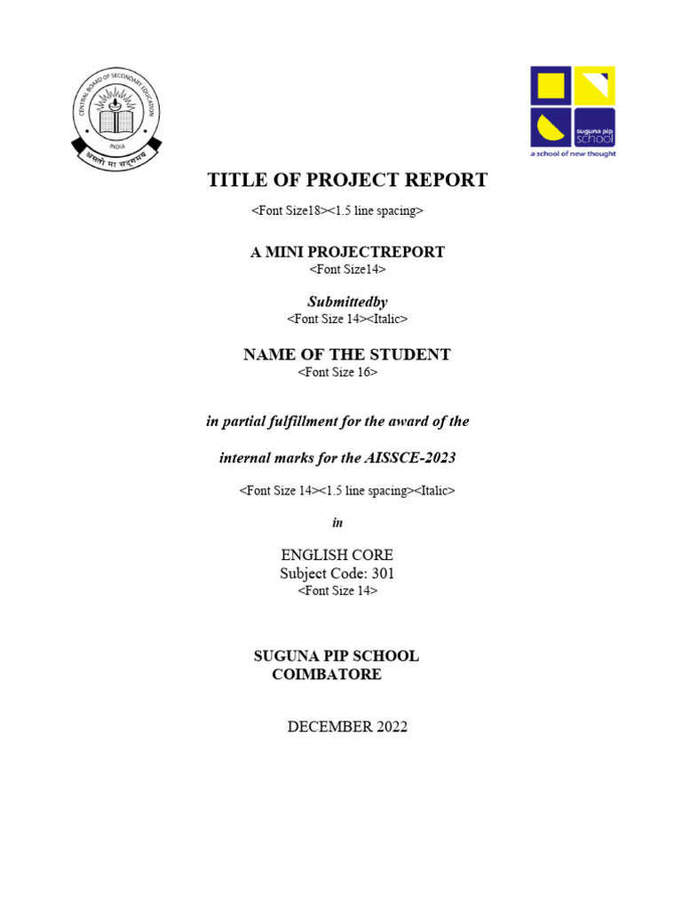 Title Page and Specimen | PDF