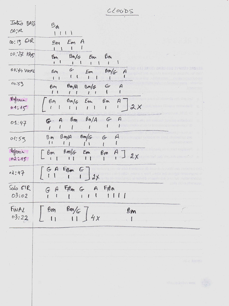 Accords Clouds PDF