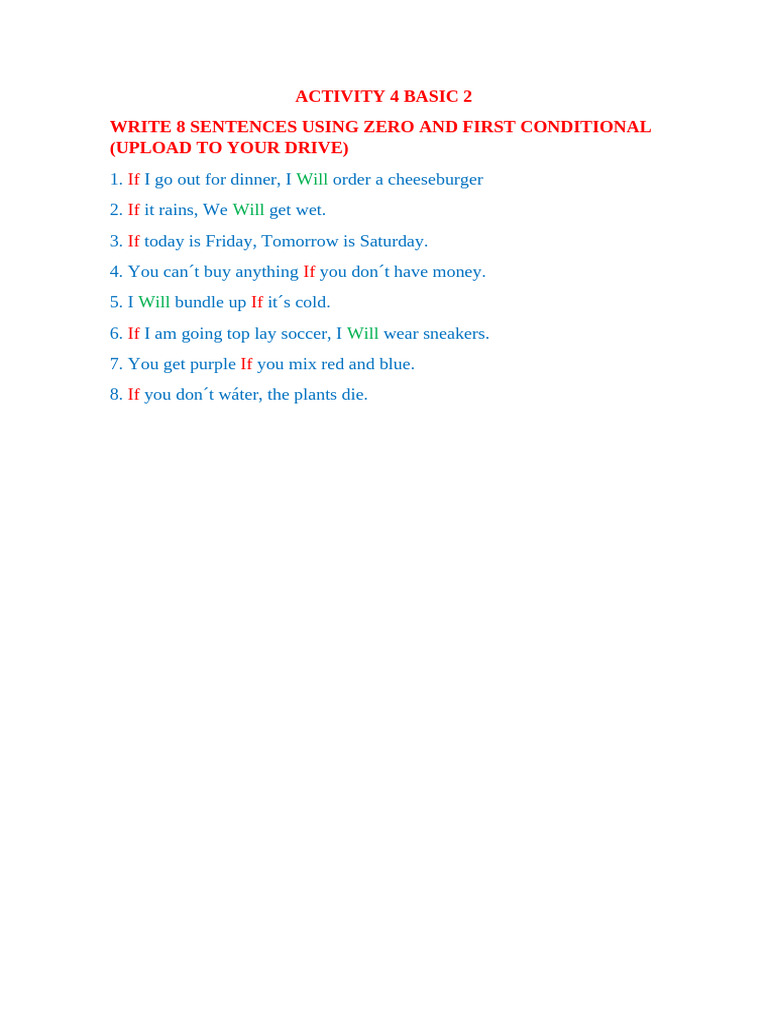 Activity 4 Basic 2 | PDF