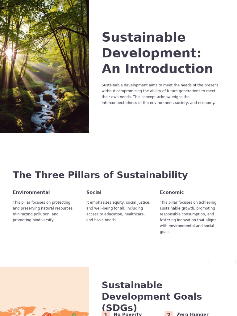 Sustainable Development An Introduction Pdf
