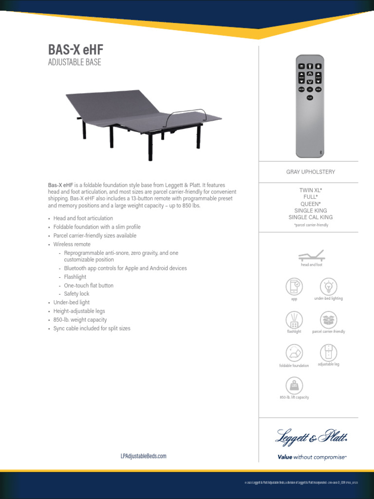 Bas-X Ehf: Adjustable Base | PDF