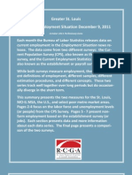 Greater St. Louis Monthly Employment Situation December 9, 2011