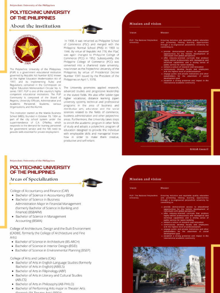 About The Polytechnic University of The Philippines | PDF