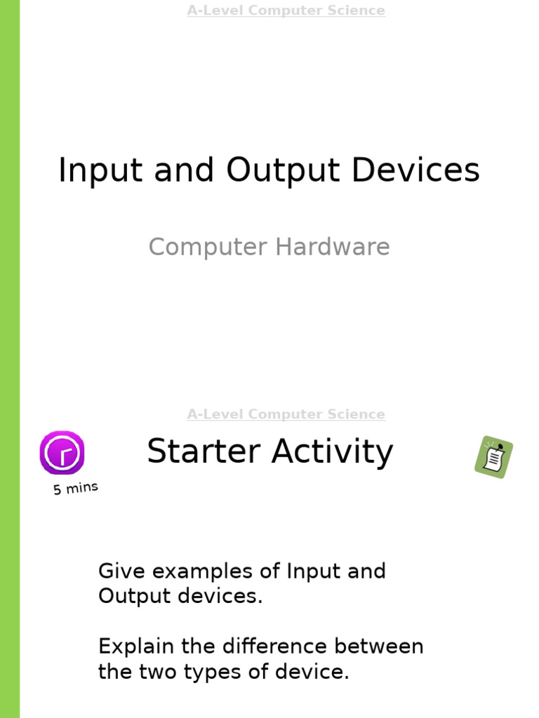 01 Input and Output Devices | PDF