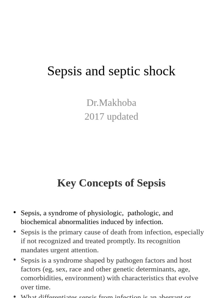 Sepsis and Septic Shock | PDF