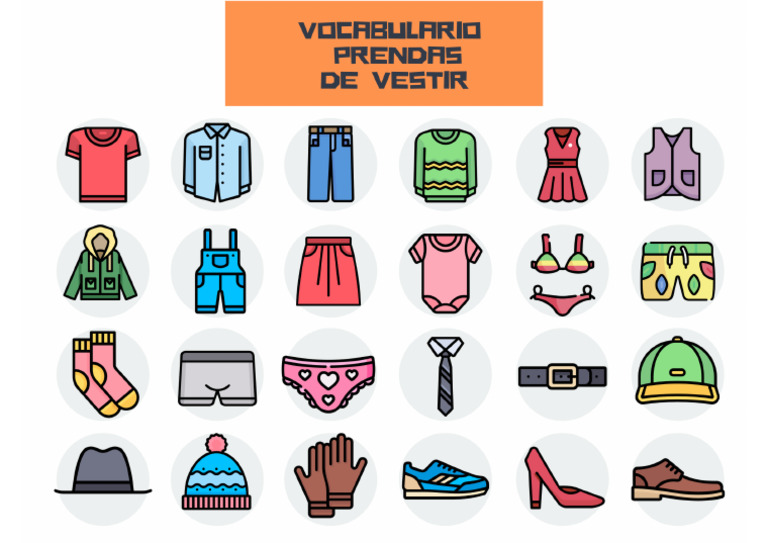 VOCABULARIO-PRENDAS-DE-VESTIR | PDF