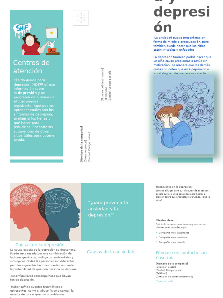 Información sobre Depresión y Ansiedad | PDF | Depresión (estado de ...