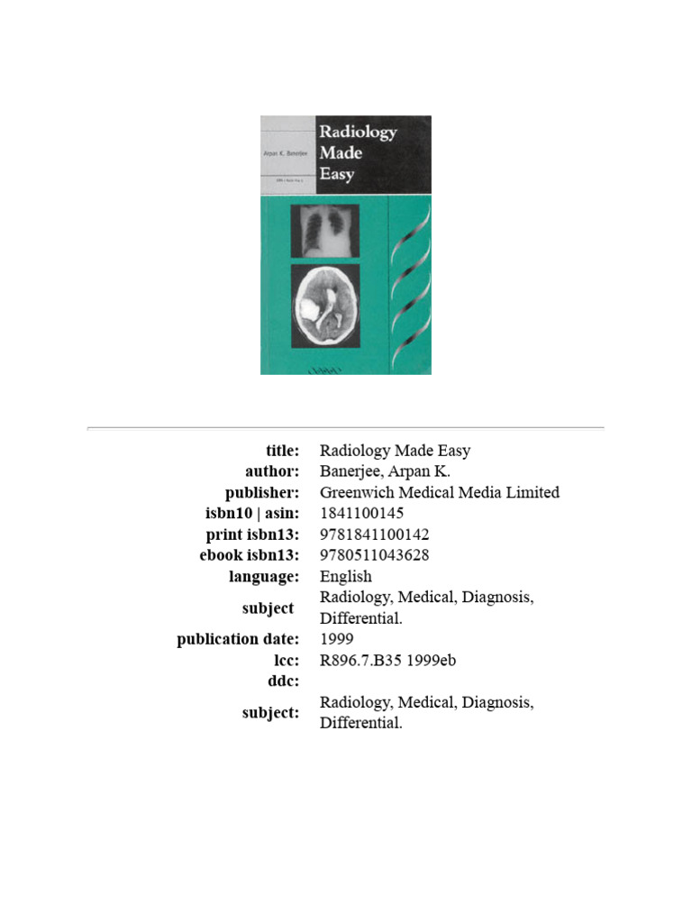 Tips Radiology Made Easy | PDF