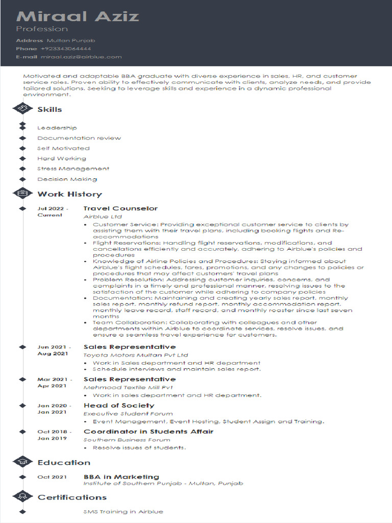 Miraal Aziz Resume Final | PDF