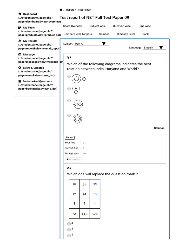 Full Length Test 09 | PDF