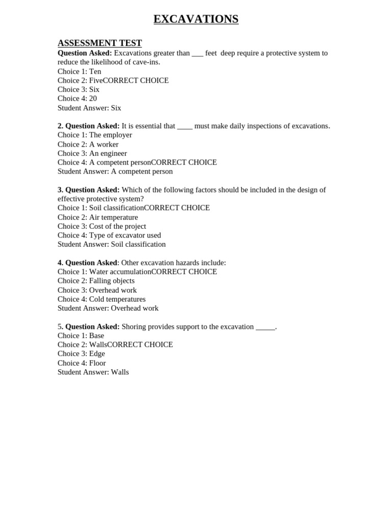 Excavations Final | PDF