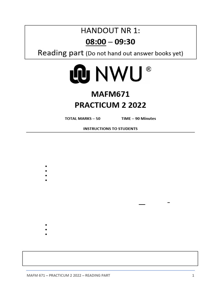 Question Paper (Test 1) | PDF | Net Present Value | Technology ...