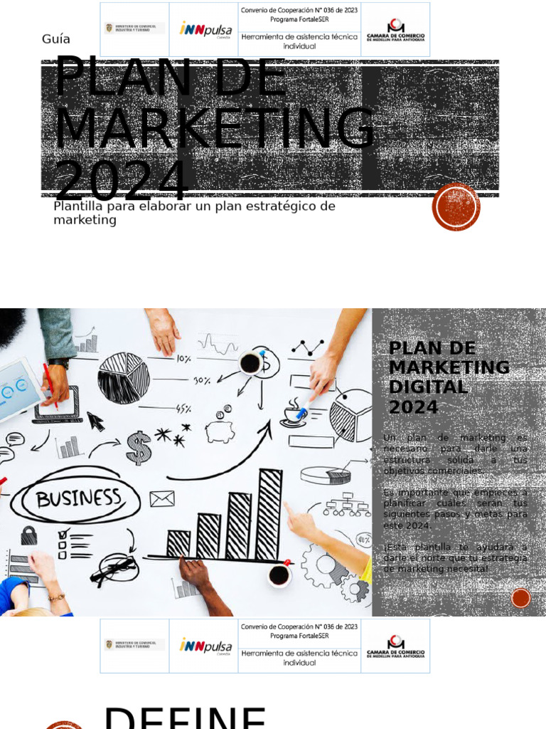 Plan de Marketing 2024: Guía y Plantilla | PDF | Marketing | Finanzas y ...
