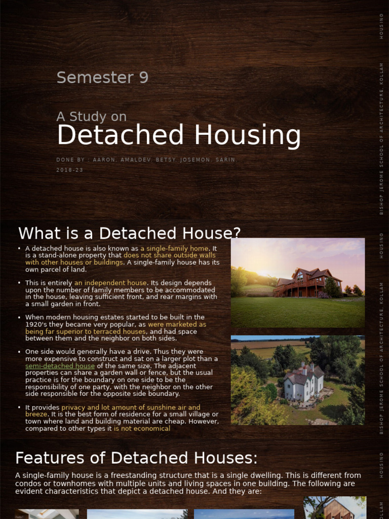 Detached Housing | PDF