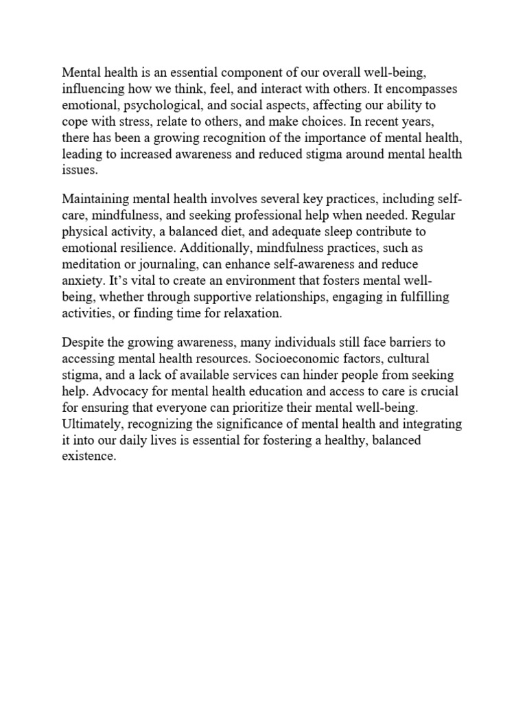 2024 Insight On Mental Health | PDF