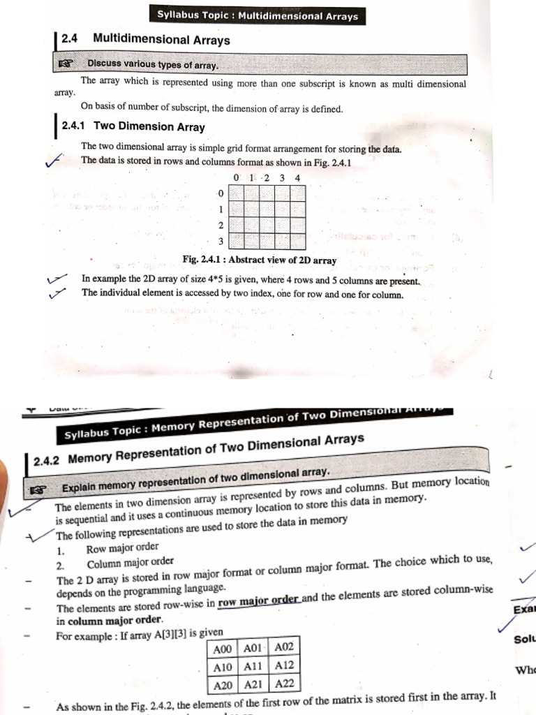 multidimensional array | PDF