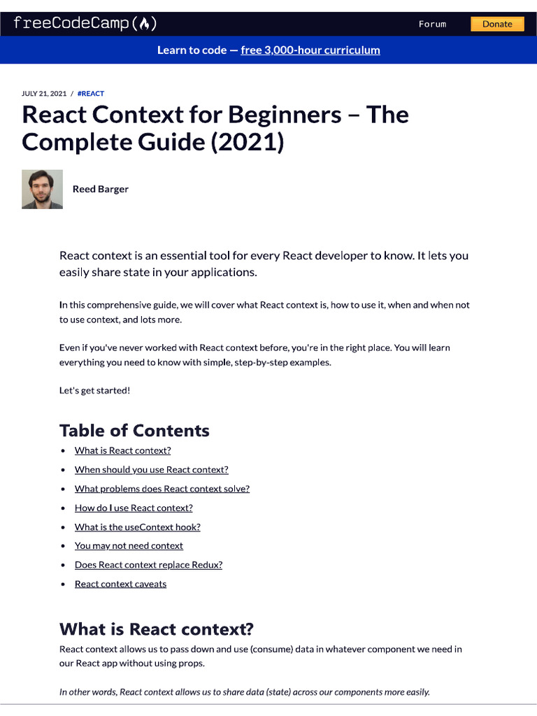 react Context | PDF