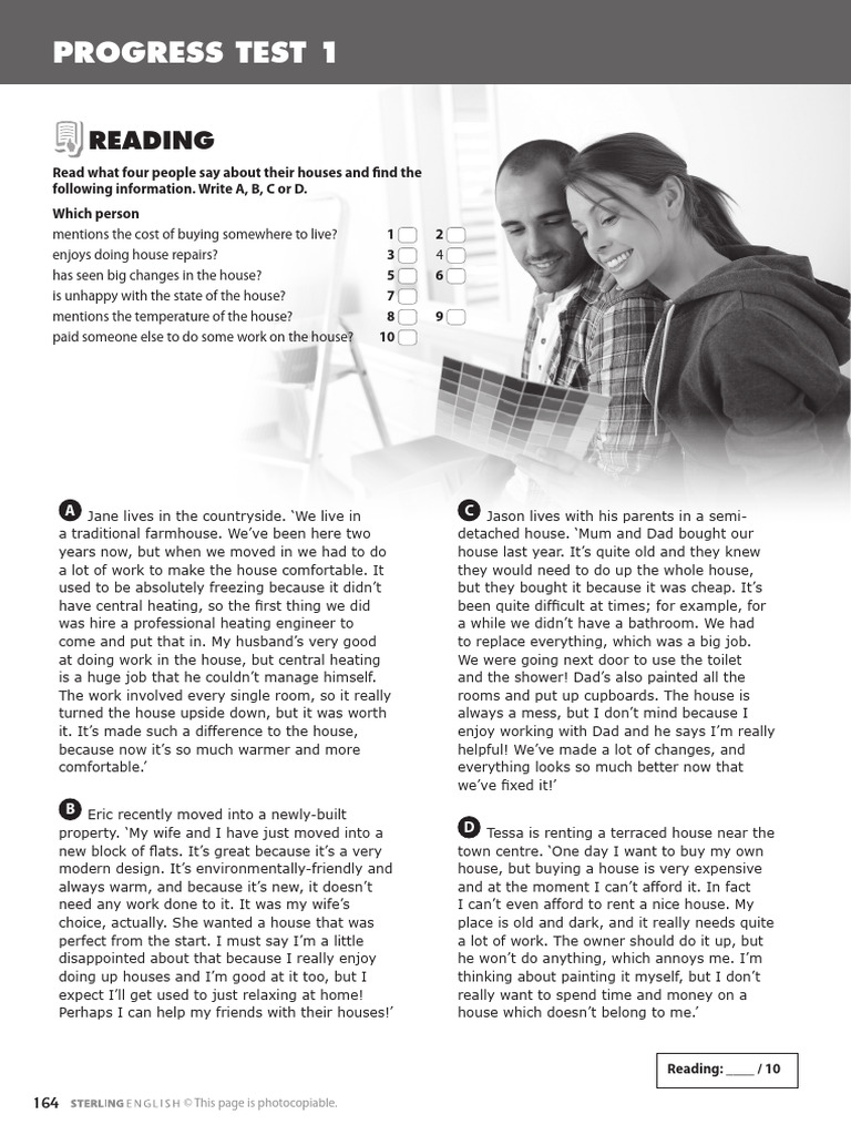Upgrade B1 Tests | PDF