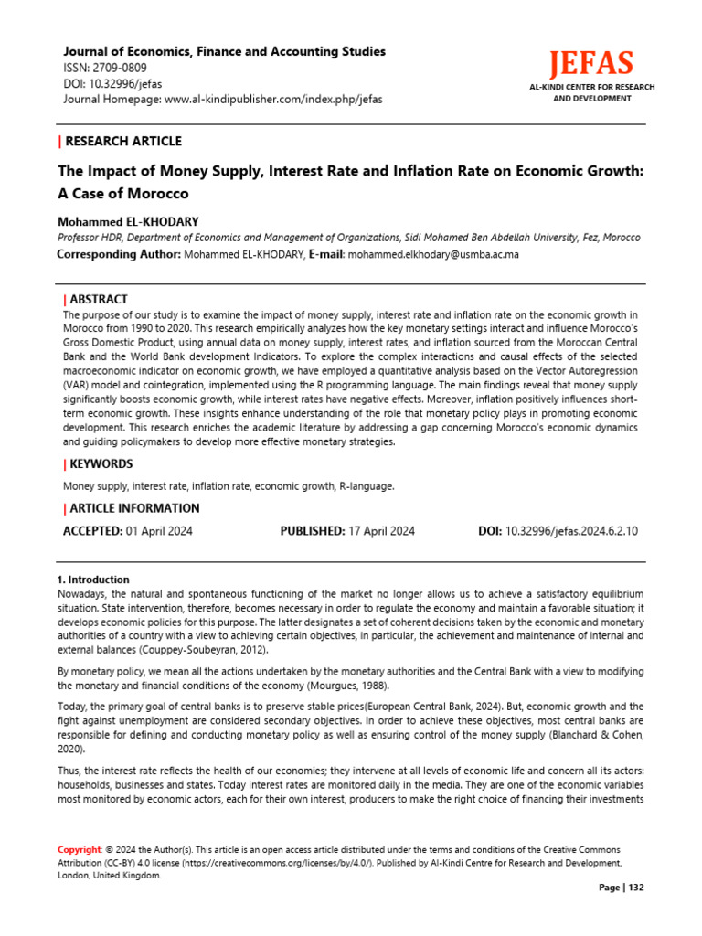 Paper+10+ (2024 6 2) +The+Impact+of+Money+Supply +JEFAS | PDF