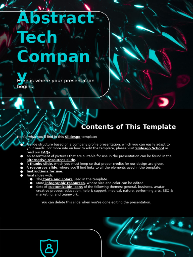 Abstract Tech Company by Slidesgo | PDF