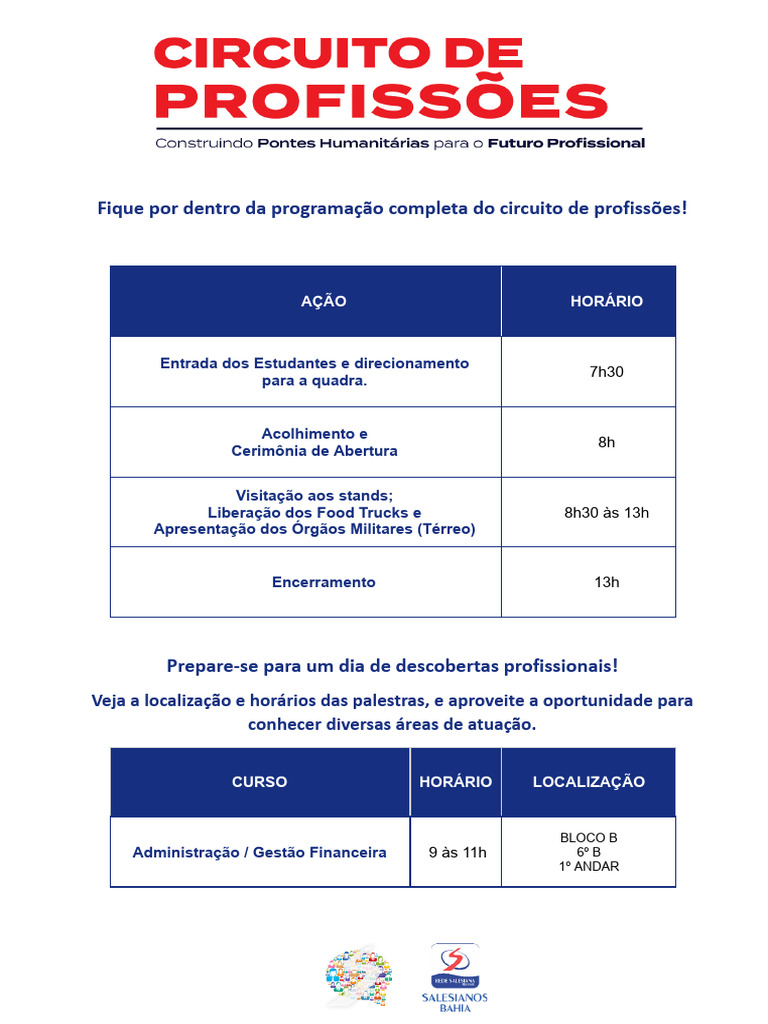 PROGAMAÇÃO CIRCUITO DE PROFISSÕES 2024docx - 240920 - 170829 | PDF