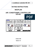 Neoplan Air-Conditioner - Controller KR-451: Operating Instructions