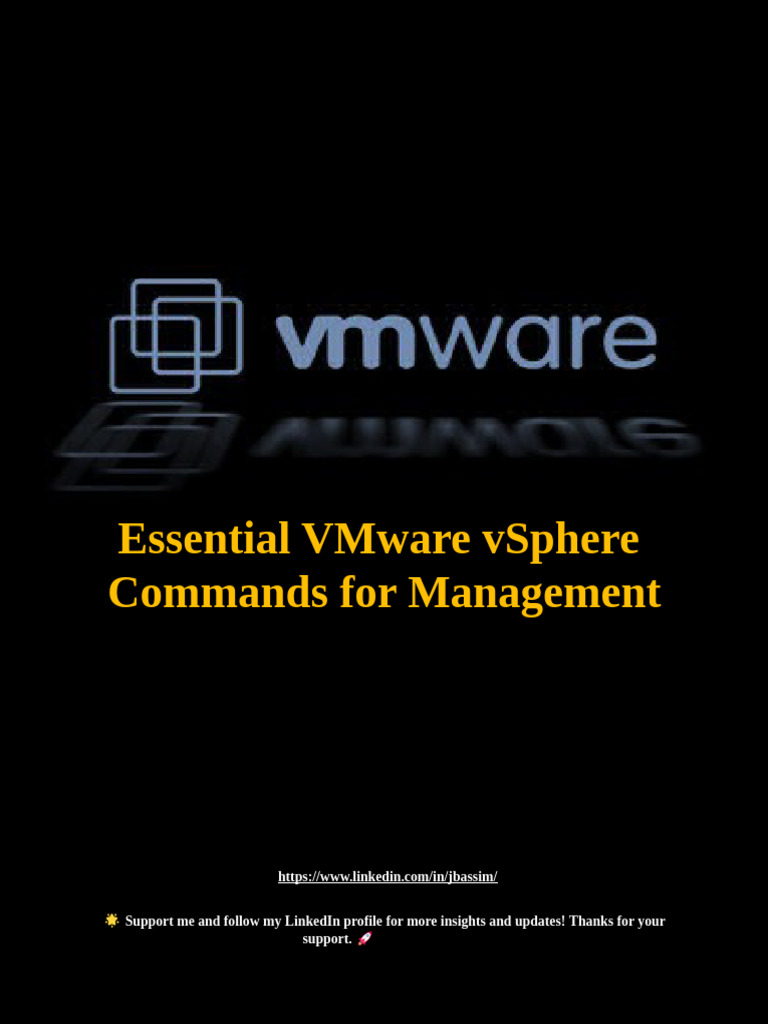 Comandos Esenciales de VMware VSphere | PDF