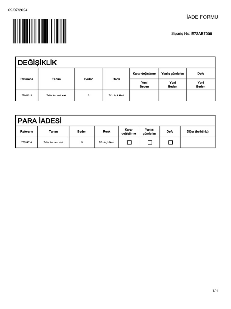 İade | PDF