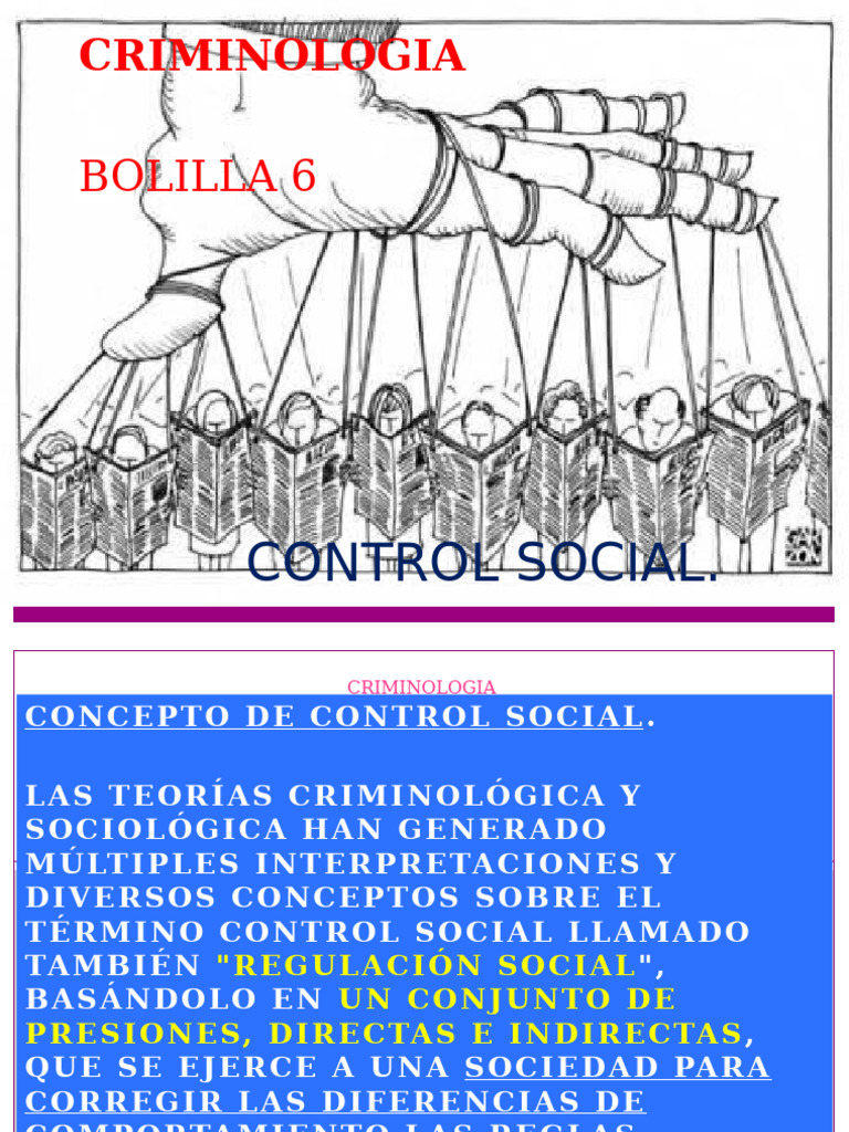 Unidad 6 Control Social | PDF
