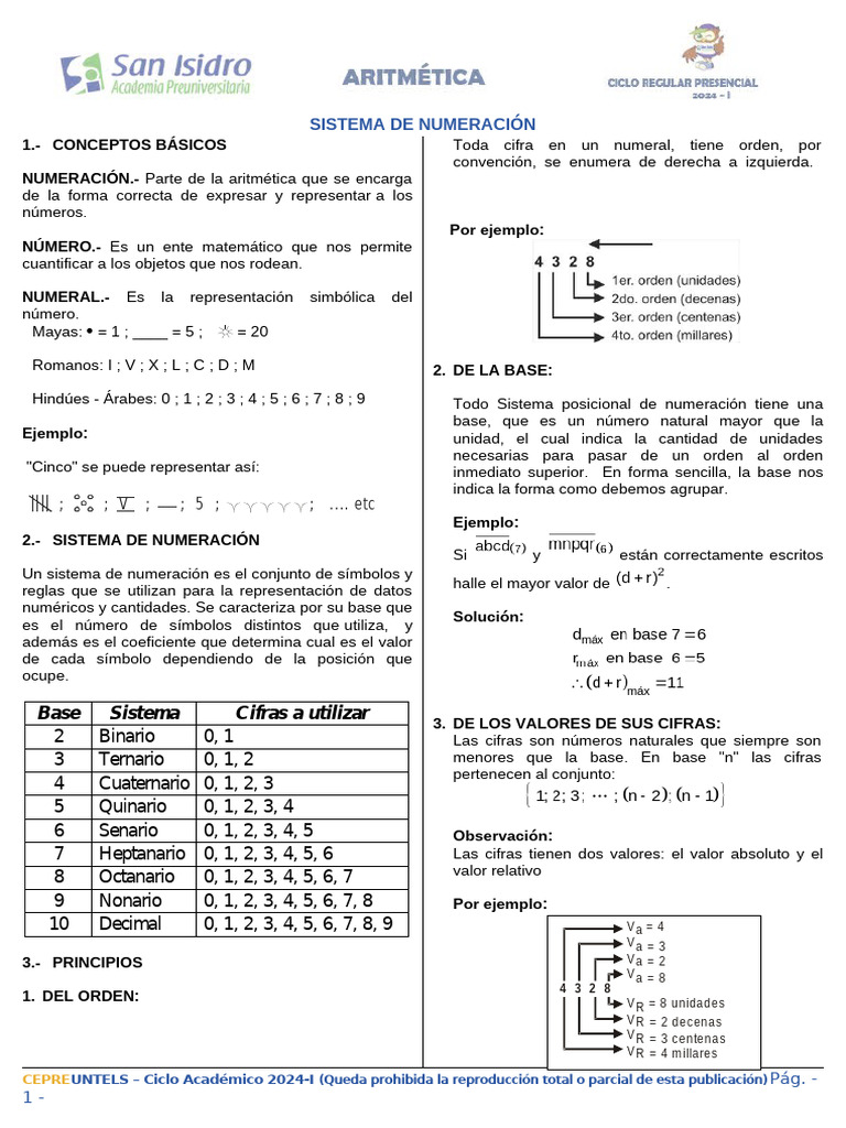 Clase Numeración | PDF