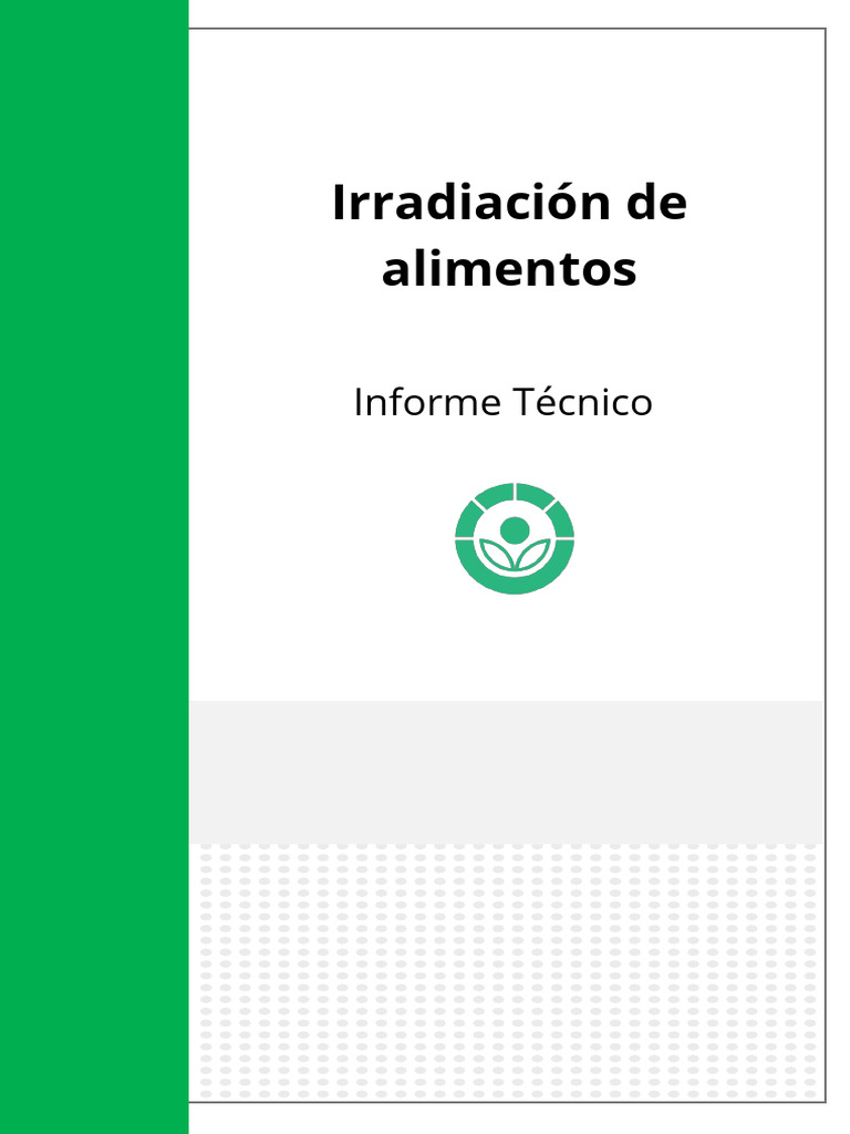 Informe Tecnico-Irradiacion de Alimentos | PDF