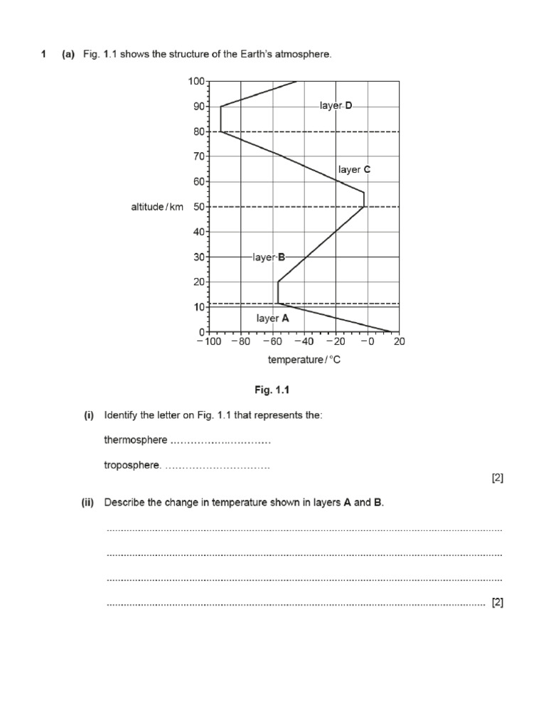 Atmosphere Question | PDF