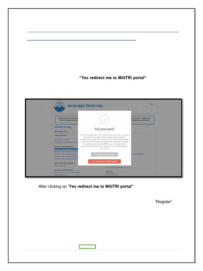 MAITRI Portal Registration Guide | PDF | Login | User (Computing)